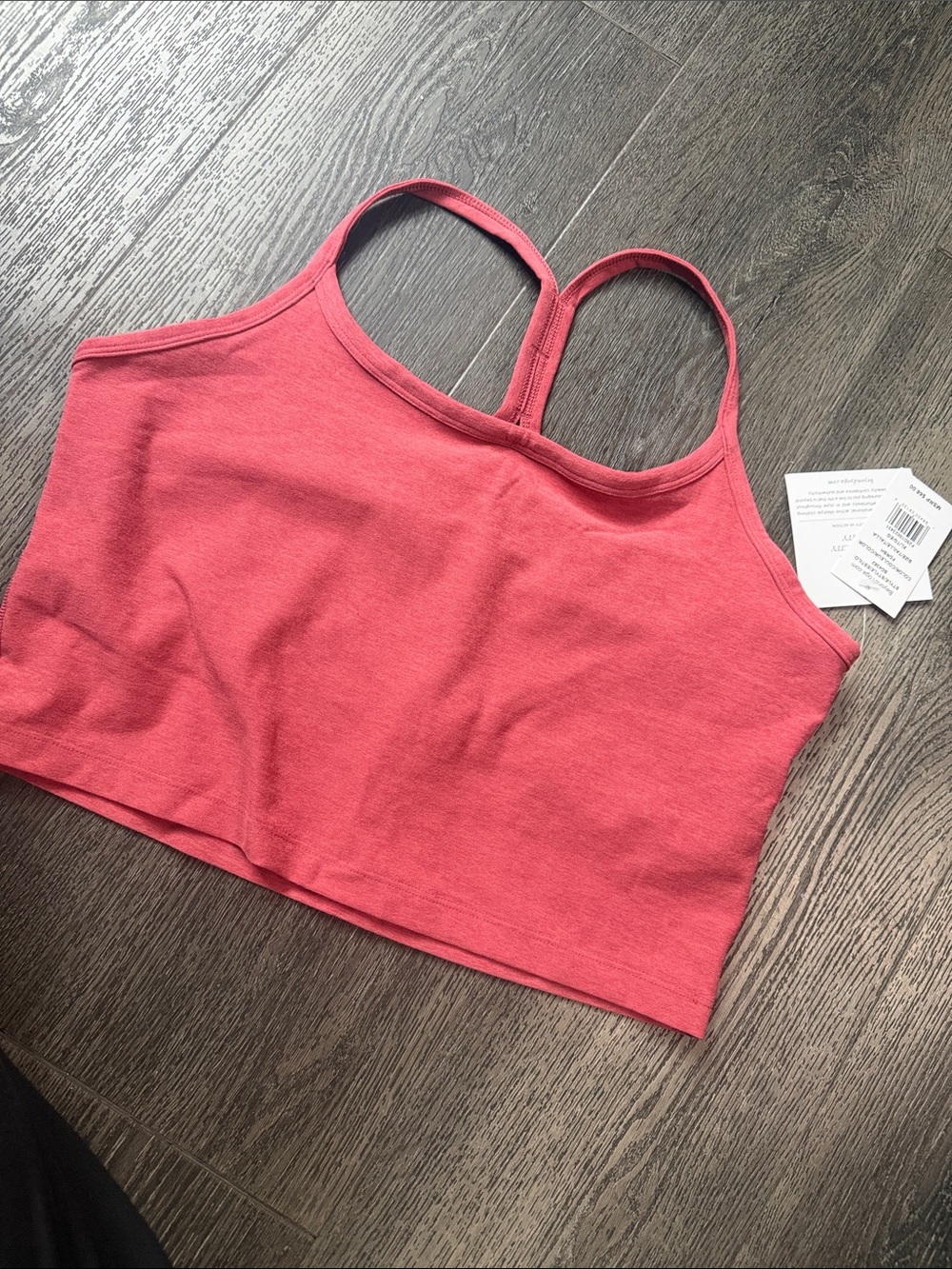 Beyond Yoga faded rose 🌹 heather Cropped Bralette Tank